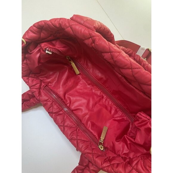 Jill & Ally Quilted Nylon Tote Bag Red NWT - Picture 9 of 10